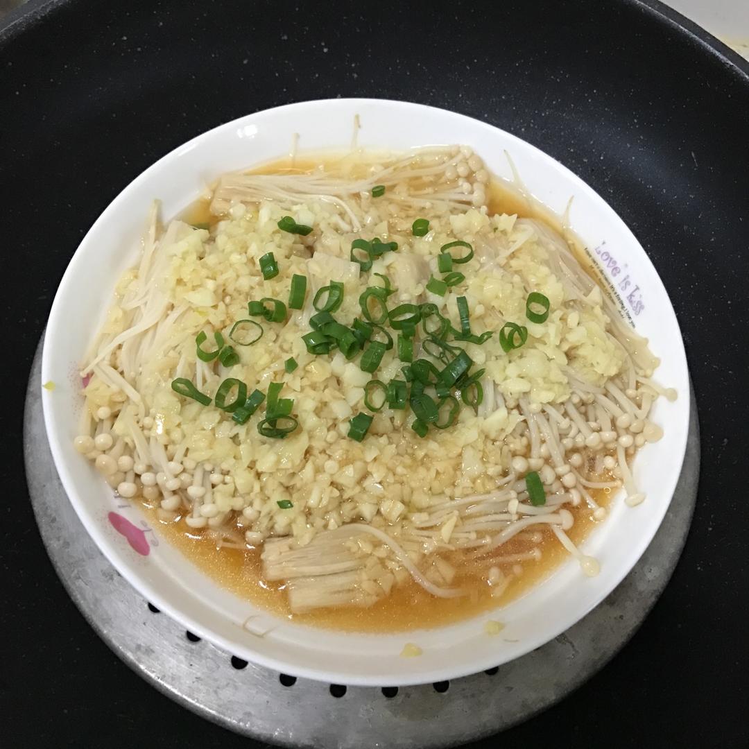 蒜蓉蒸金针菇