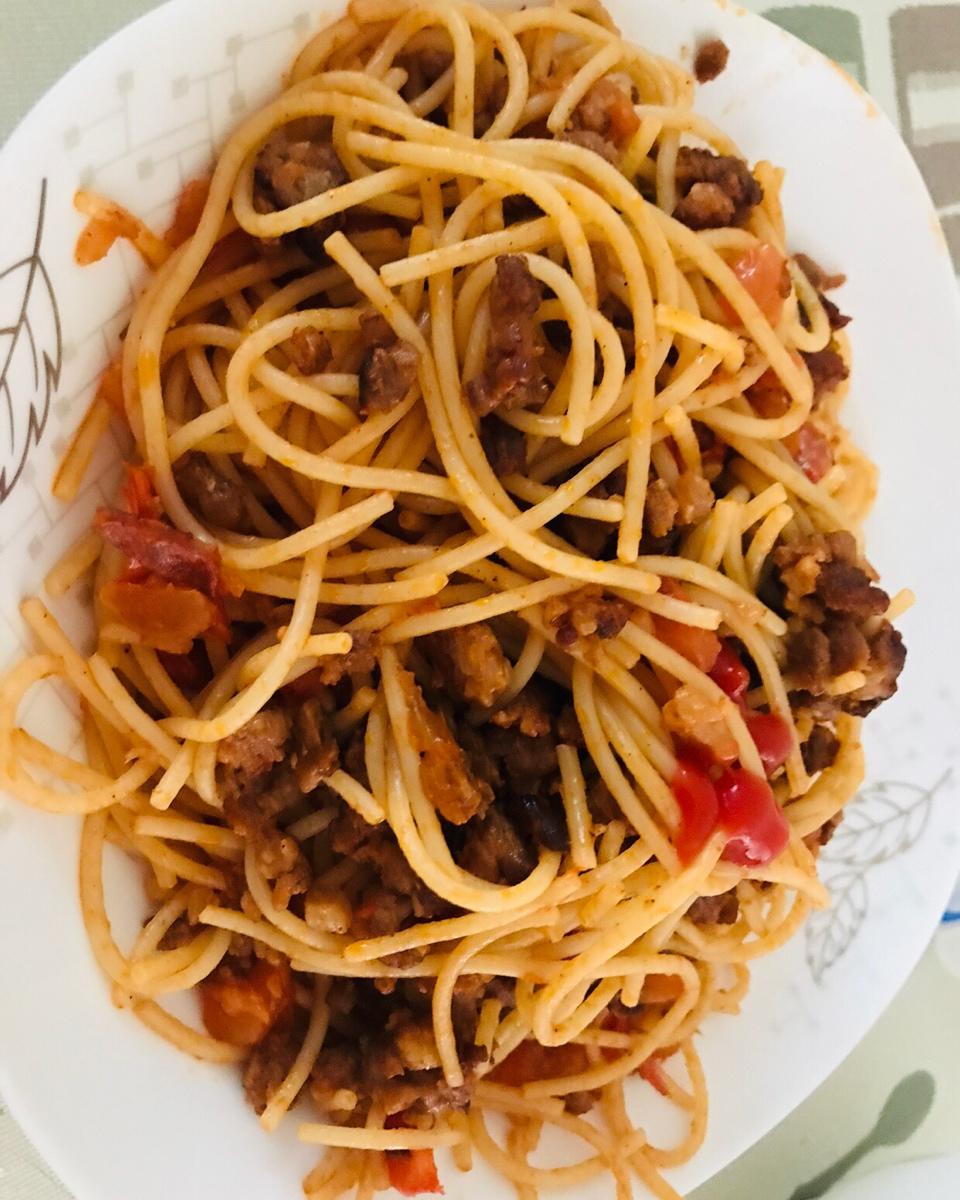 番茄肉酱意大利面