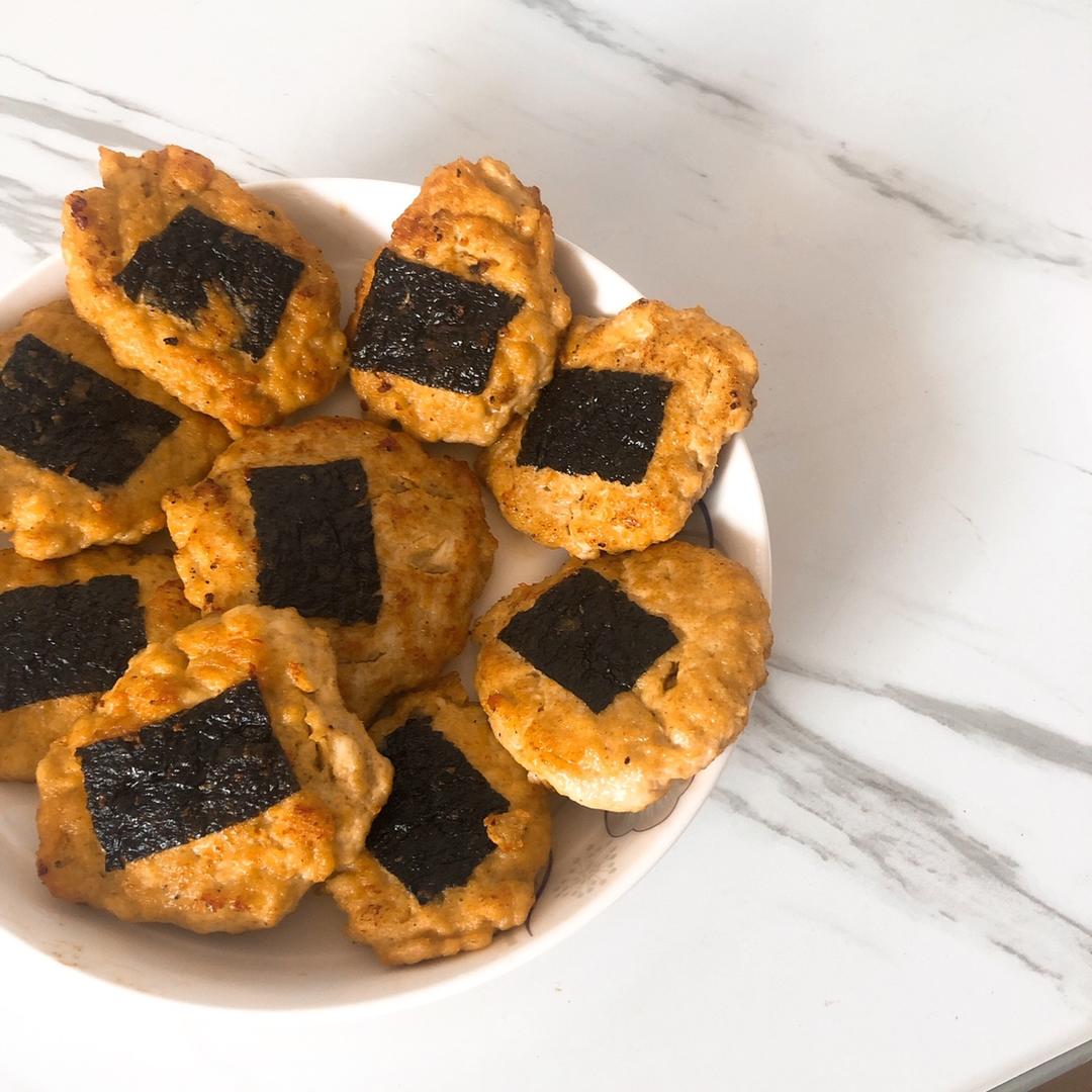 紫菜椒盐鸡胸饼