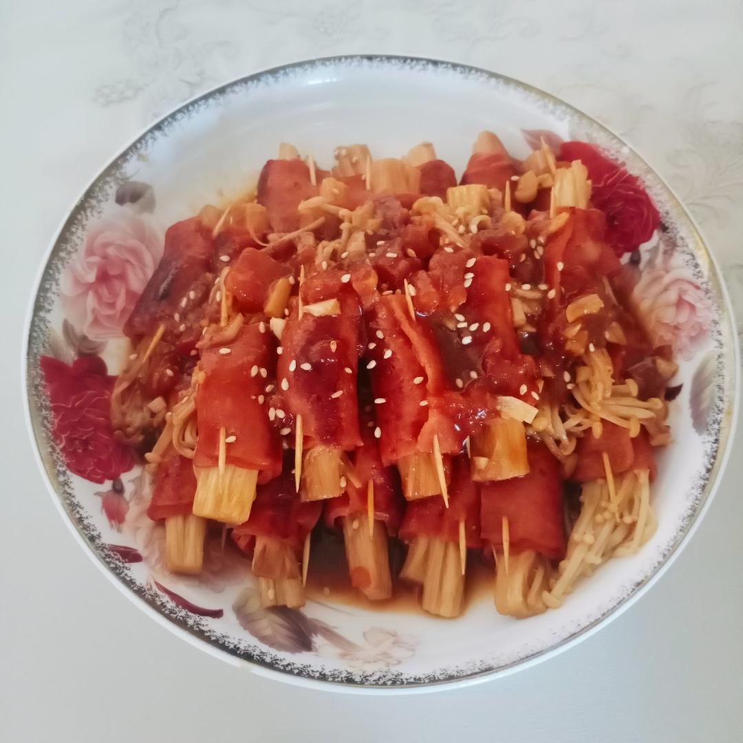 金针菇培根卷