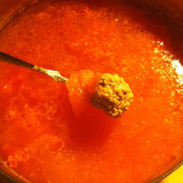 番茄肉圆子汤的做法