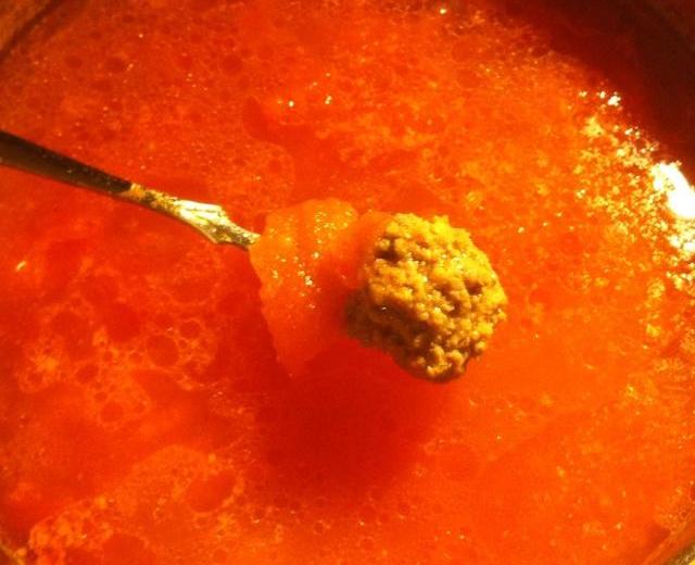 番茄肉圆子汤的做法