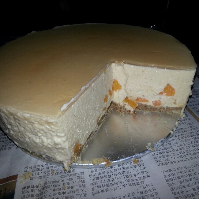 料超足的芒果慕斯蛋糕