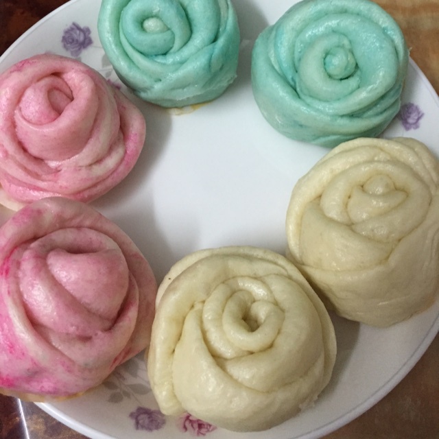 玫瑰花馒头