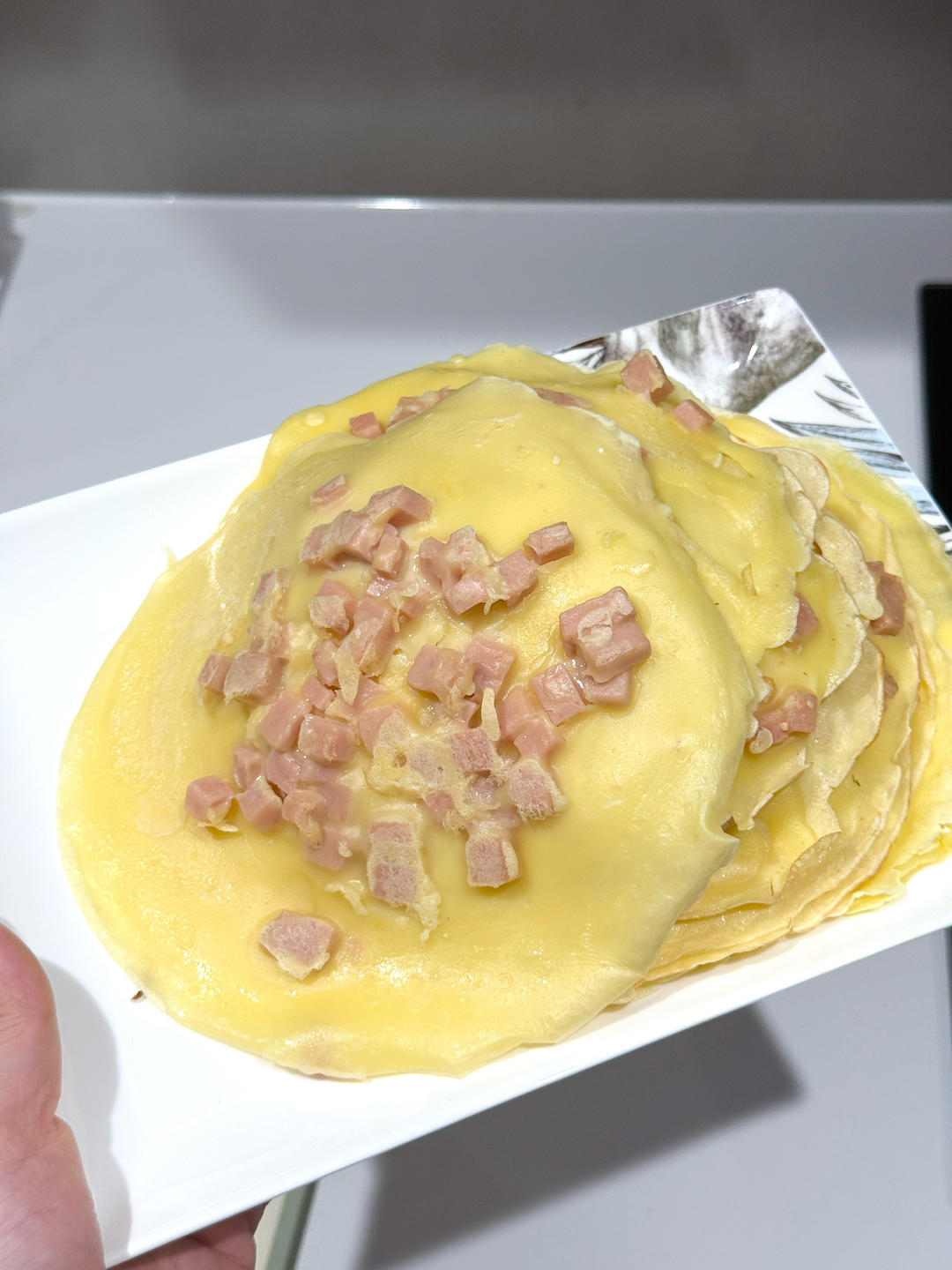 简单快手蔬菜鸡蛋煎饼