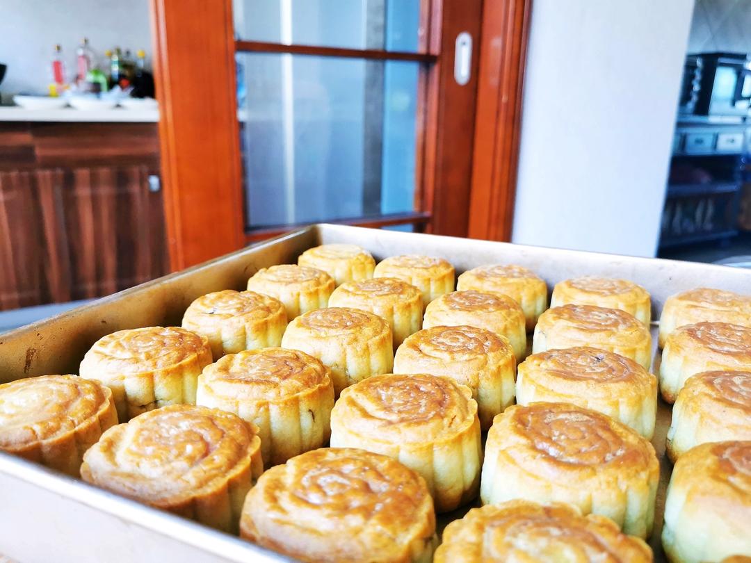 不用转化糖桨~老式月饼