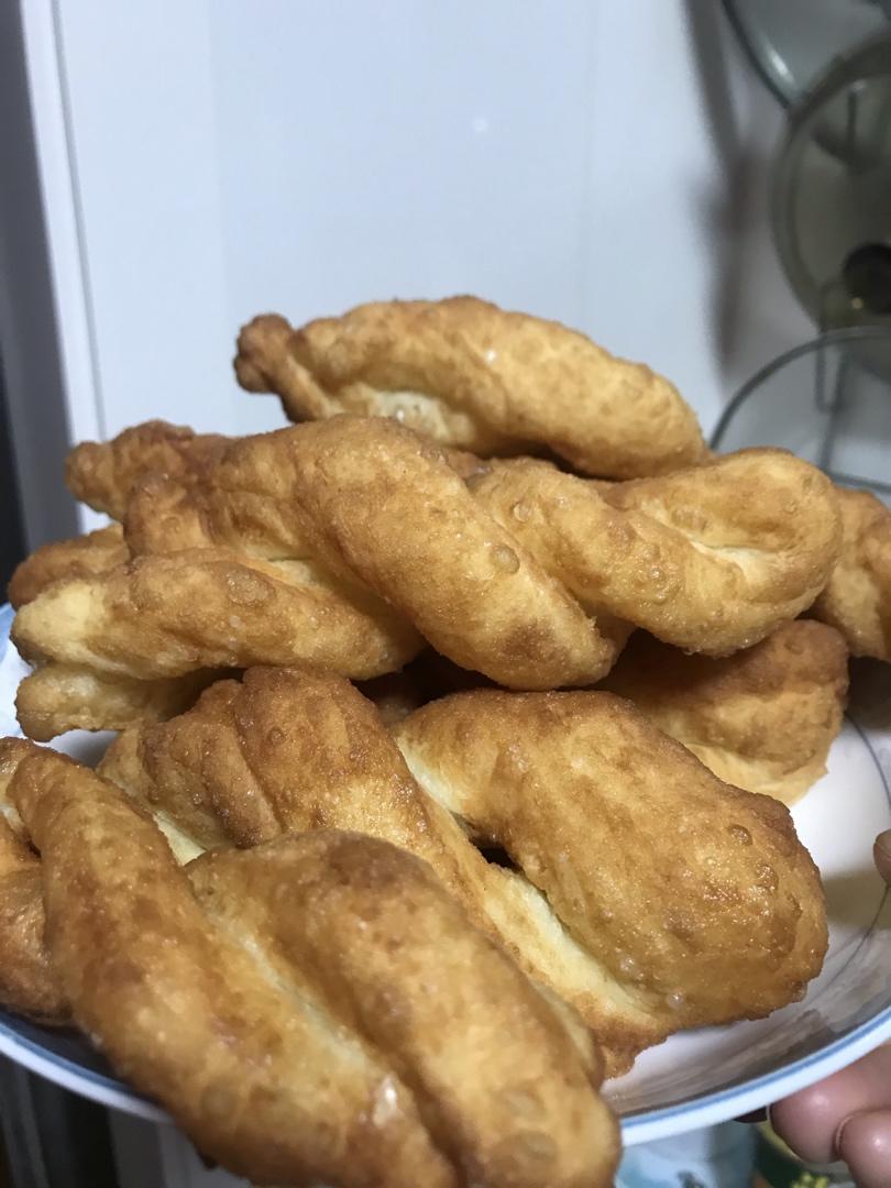 自制无泡打粉油条