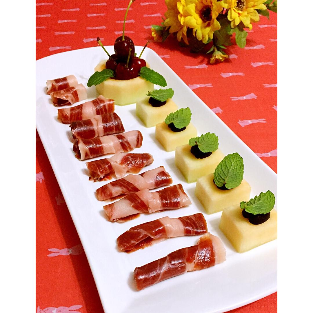 rosemaryr546做的西班牙生食火腿配蜜瓜