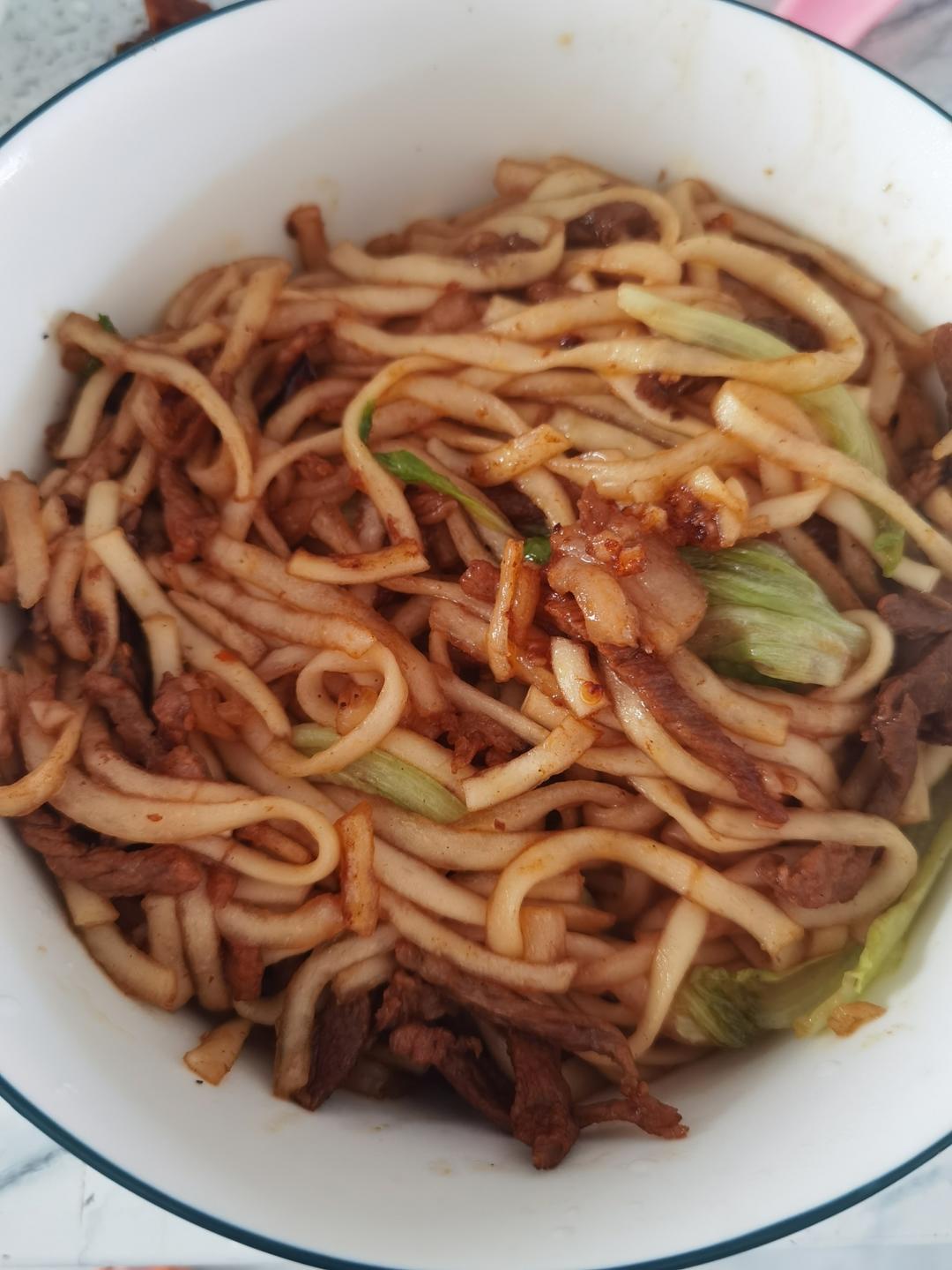 肉丝炒粉