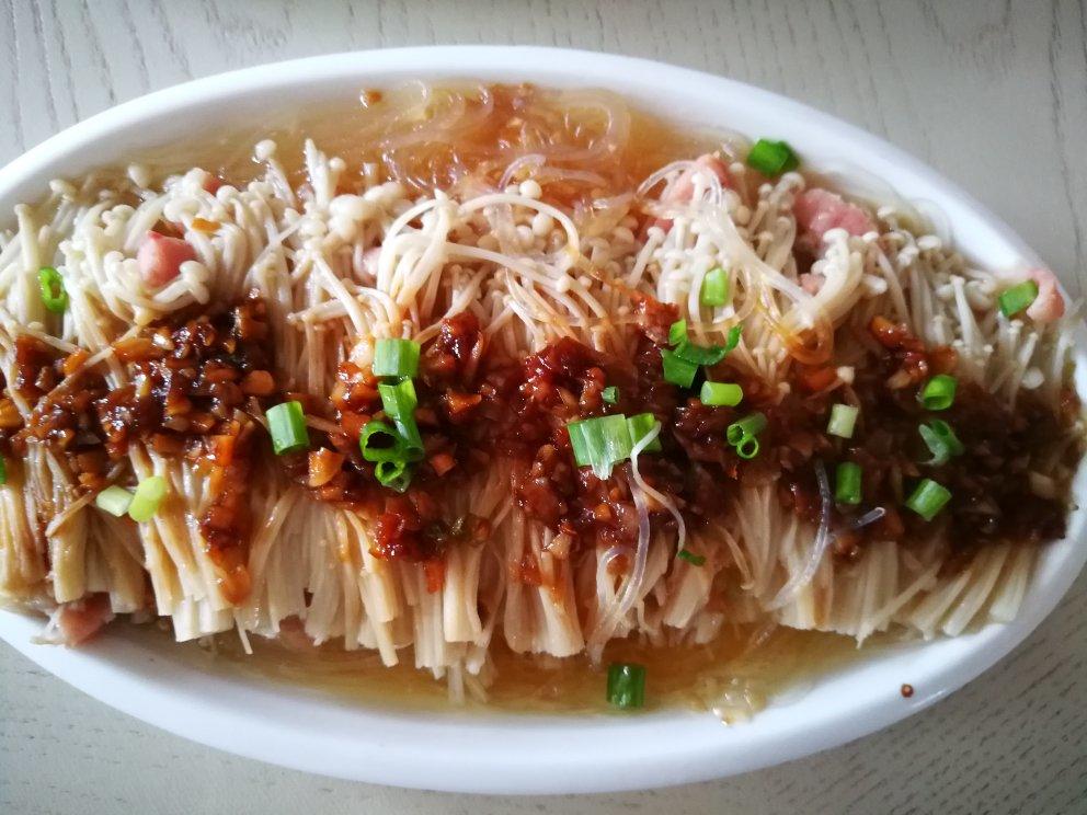 蒜蓉蒸金针菇