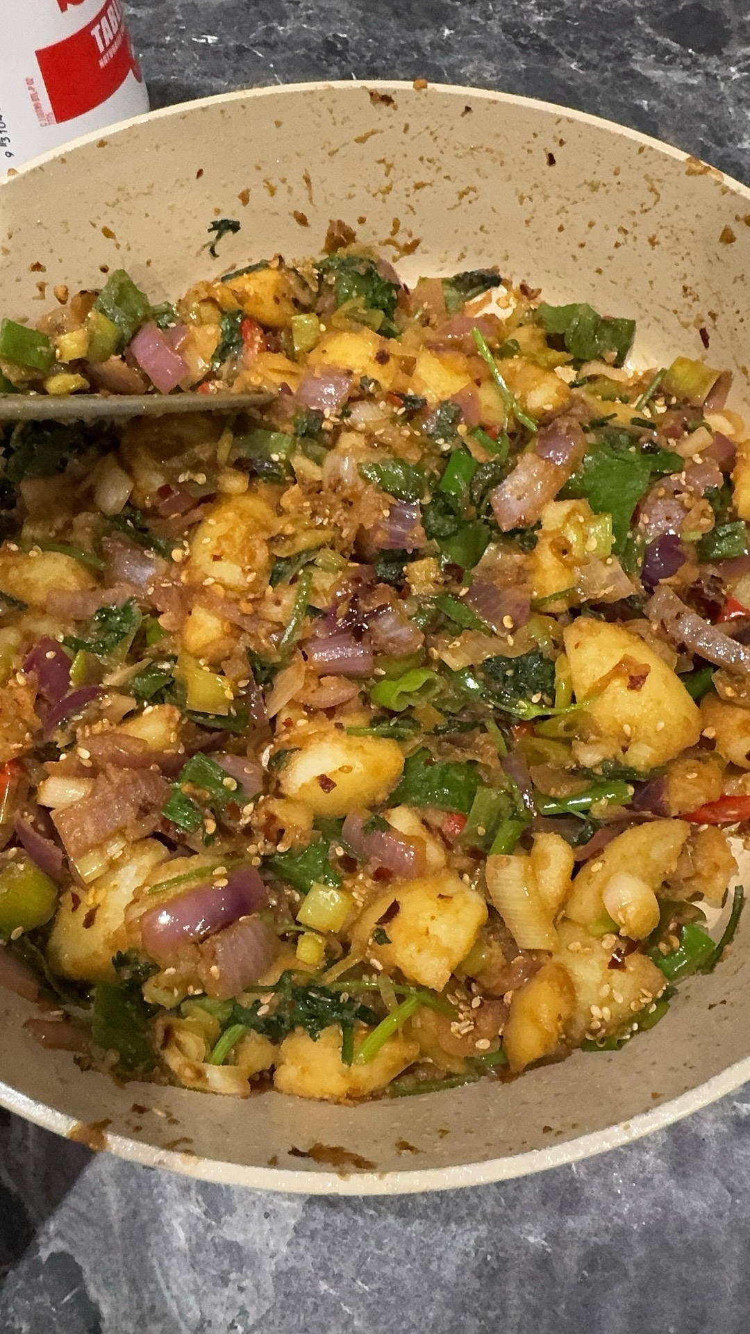 孜然香辣煎小土豆