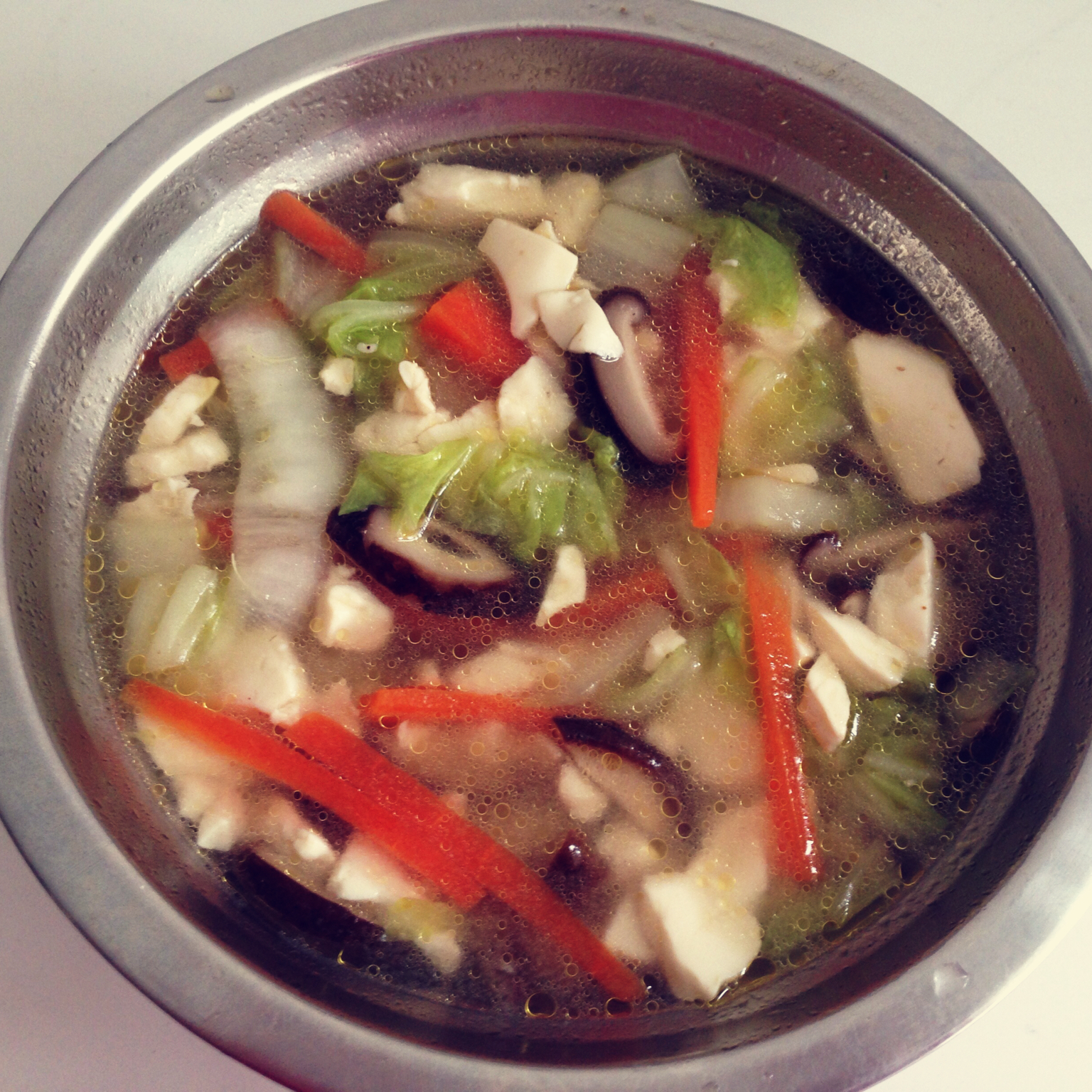 大白菜三丝豆腐汤