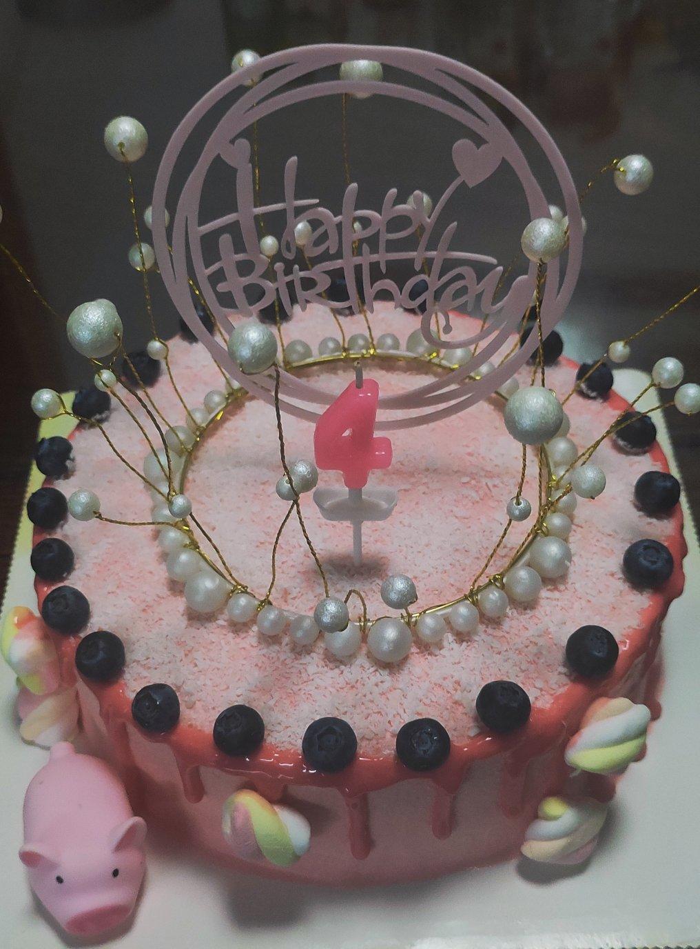 用抹面剩的奶油做淋面滴落（超级简单）