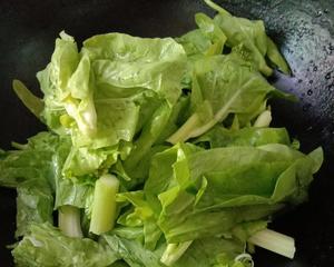 白菜苔炒糍粑的做法 步骤4