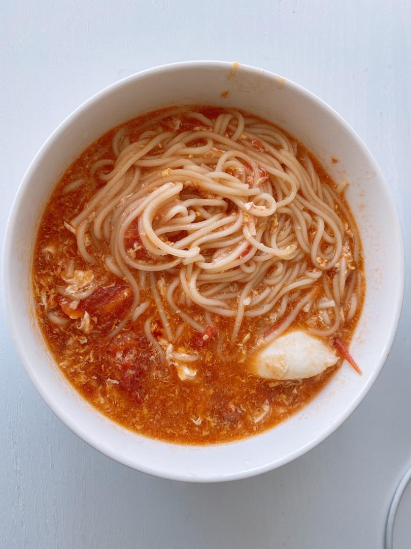 简单早饭西红柿鸡蛋挂面