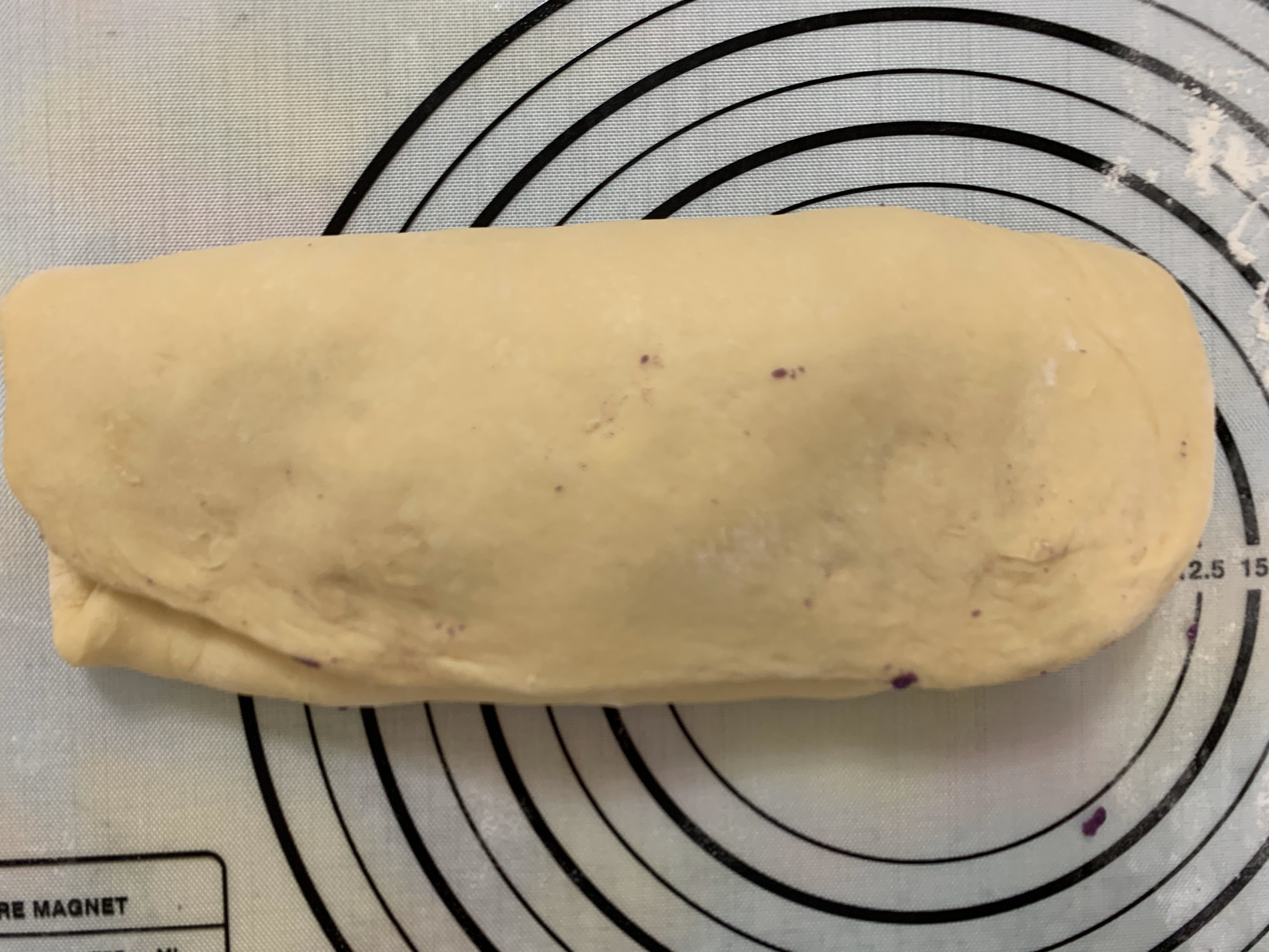 颜值与口味兼备的紫薯雪山吐司（面包机懒人版）的做法 步骤16