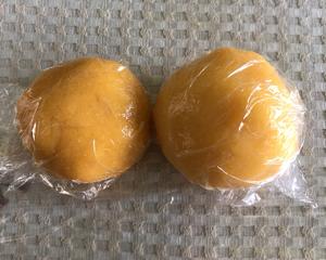 奶黄椰蓉月饼试验（两种饼皮，馅料蒸制版）的做法 步骤6