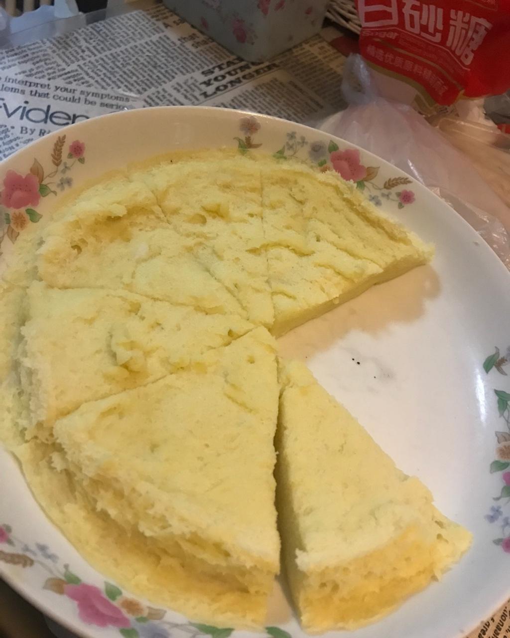 水嫩烫面蒸蛋糕