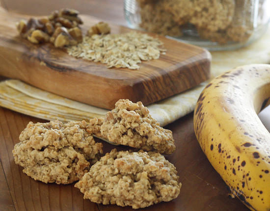 减肥零食—香蕉坚果麦片饼的做法