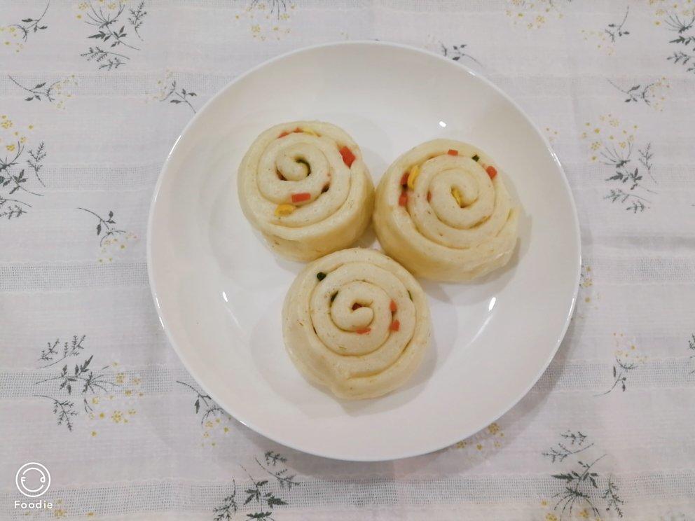 葱香培根手撕馒头卷