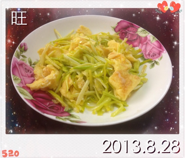 韭黄炒鸡蛋