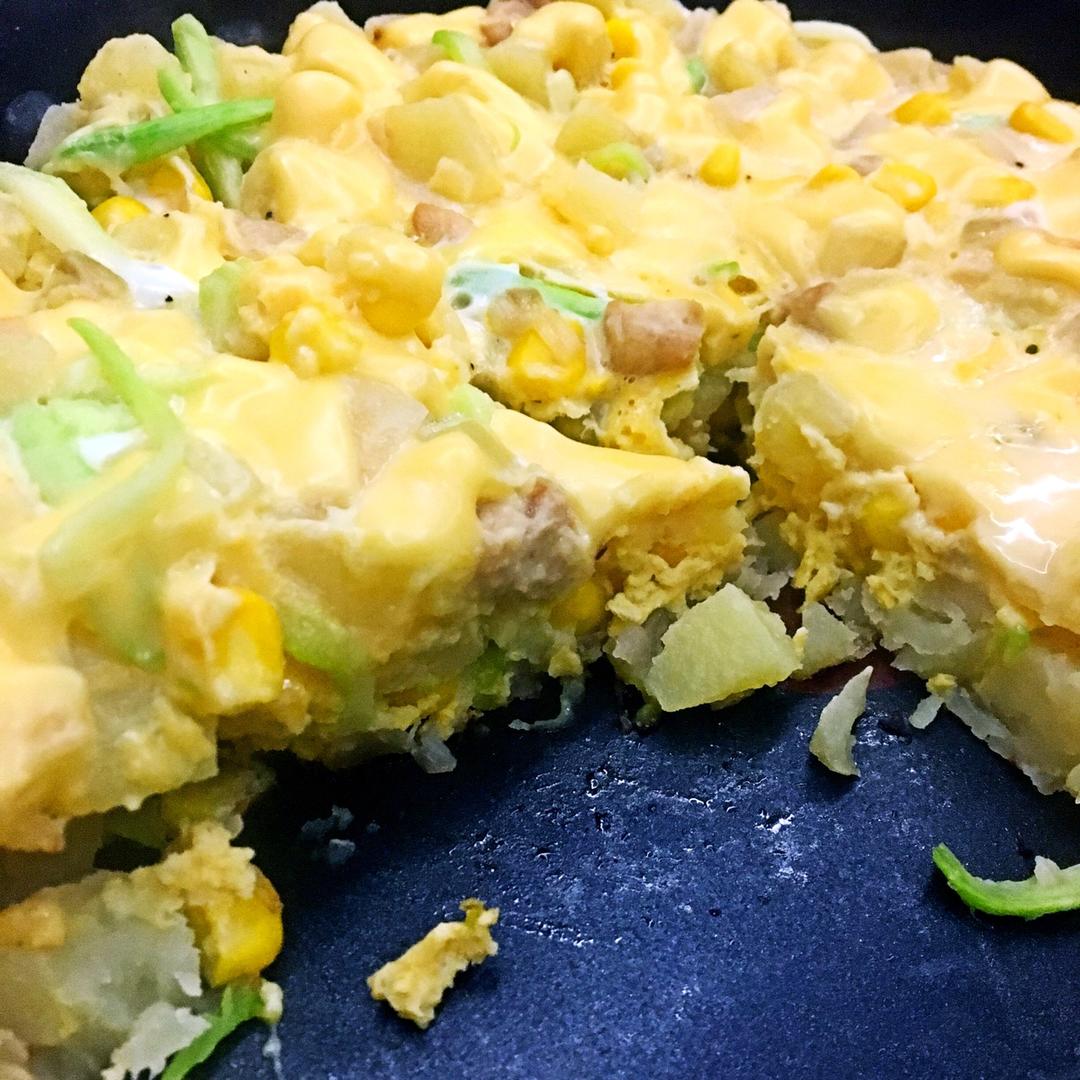 甜玉米菲达芝士tortilla