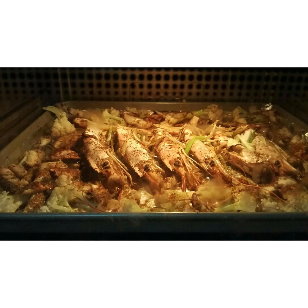 盐烤阿根廷红虾