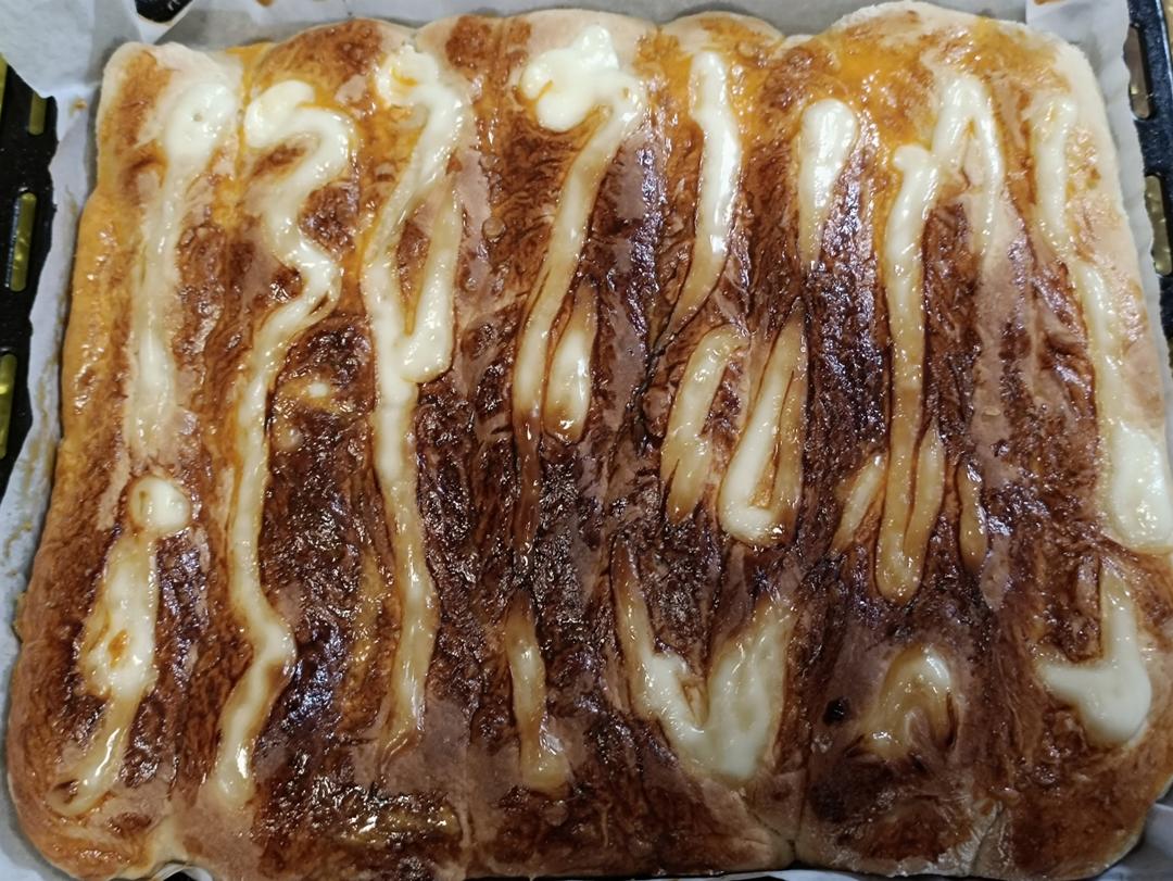 免揉面，无需手套膜，也能做的黄金芝士条面包✅