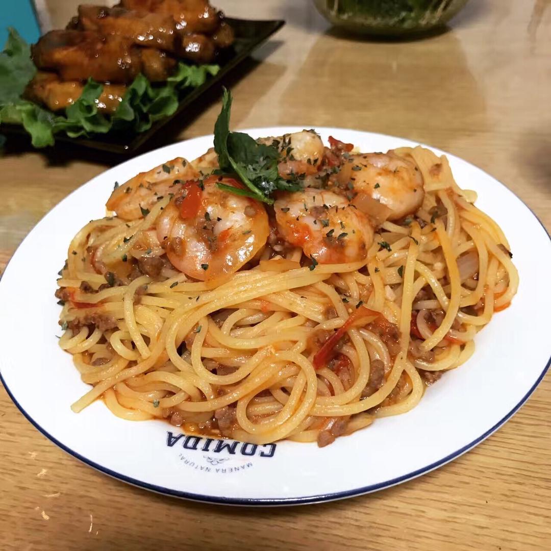 番茄肉酱意大利面