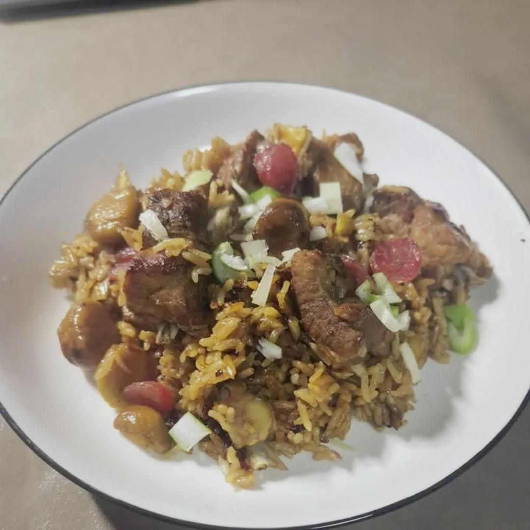 板栗焖排骨饭