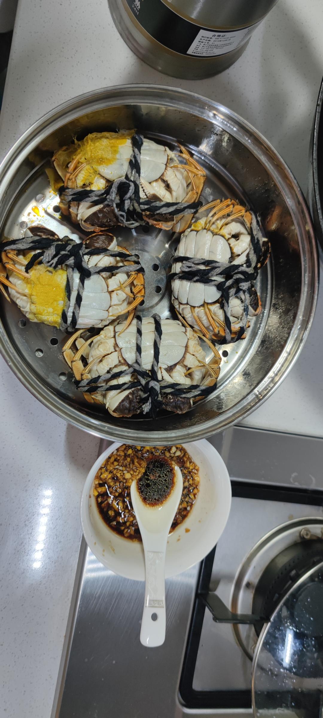 清蒸大闸蟹（挑、洗、蒸、吃）