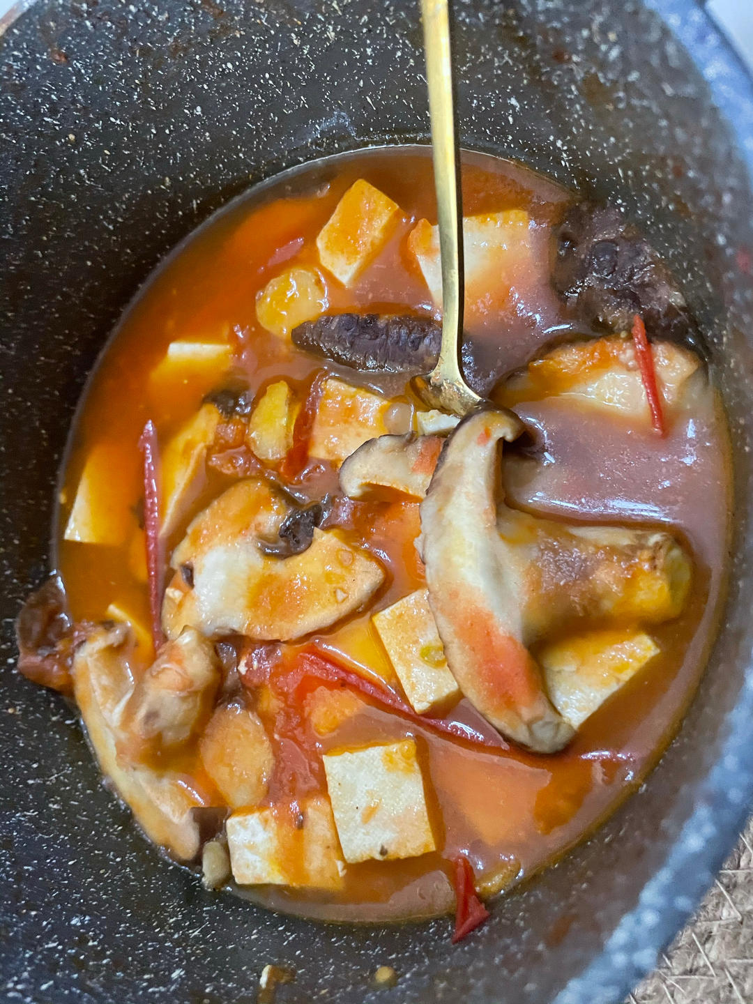 番茄豆腐汤+蚝油生菜