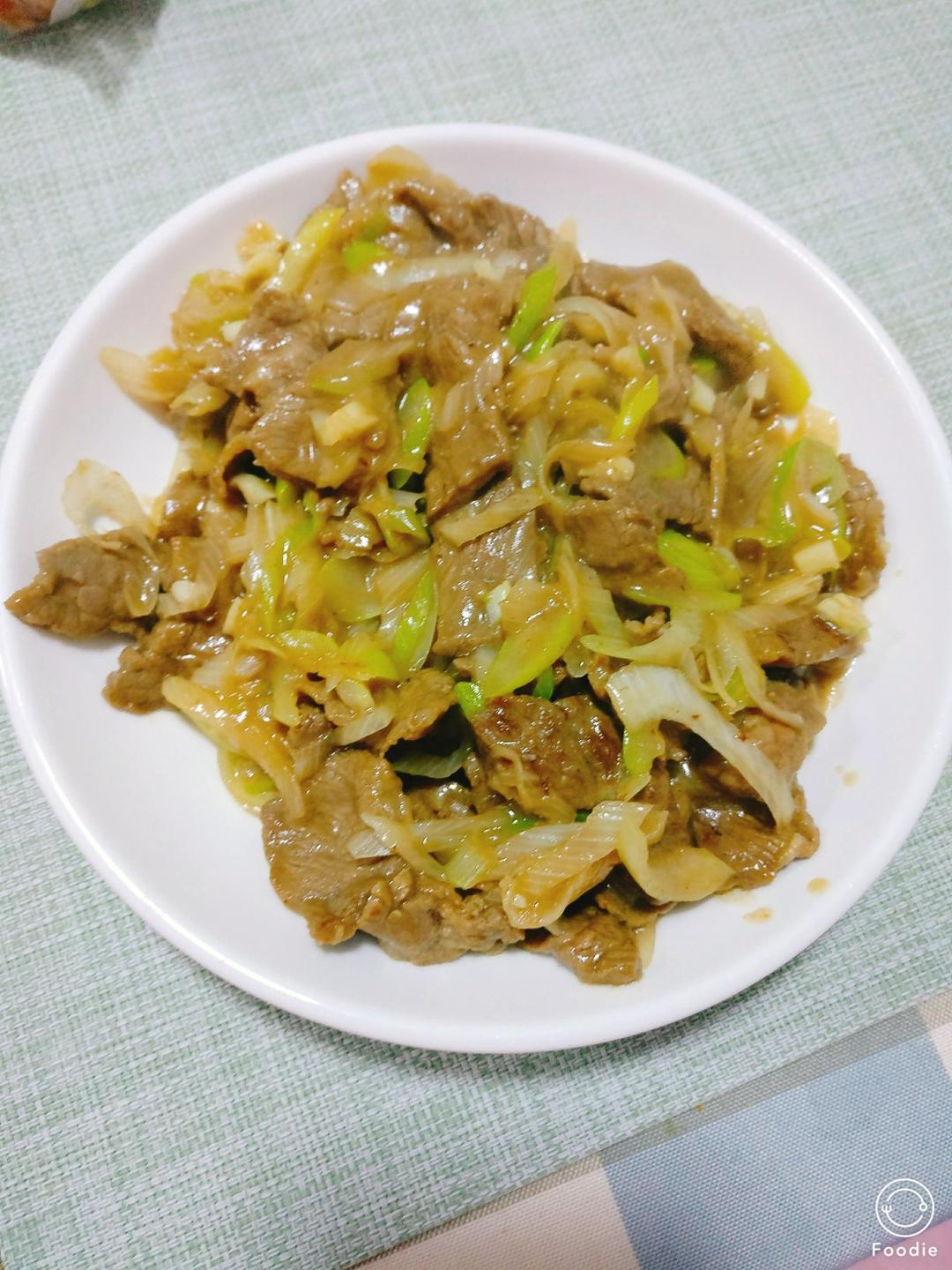 葱爆羊(牛)肉