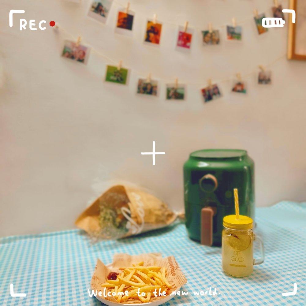 空气炸锅薯条&不用速冻版&超快手 现做现吃