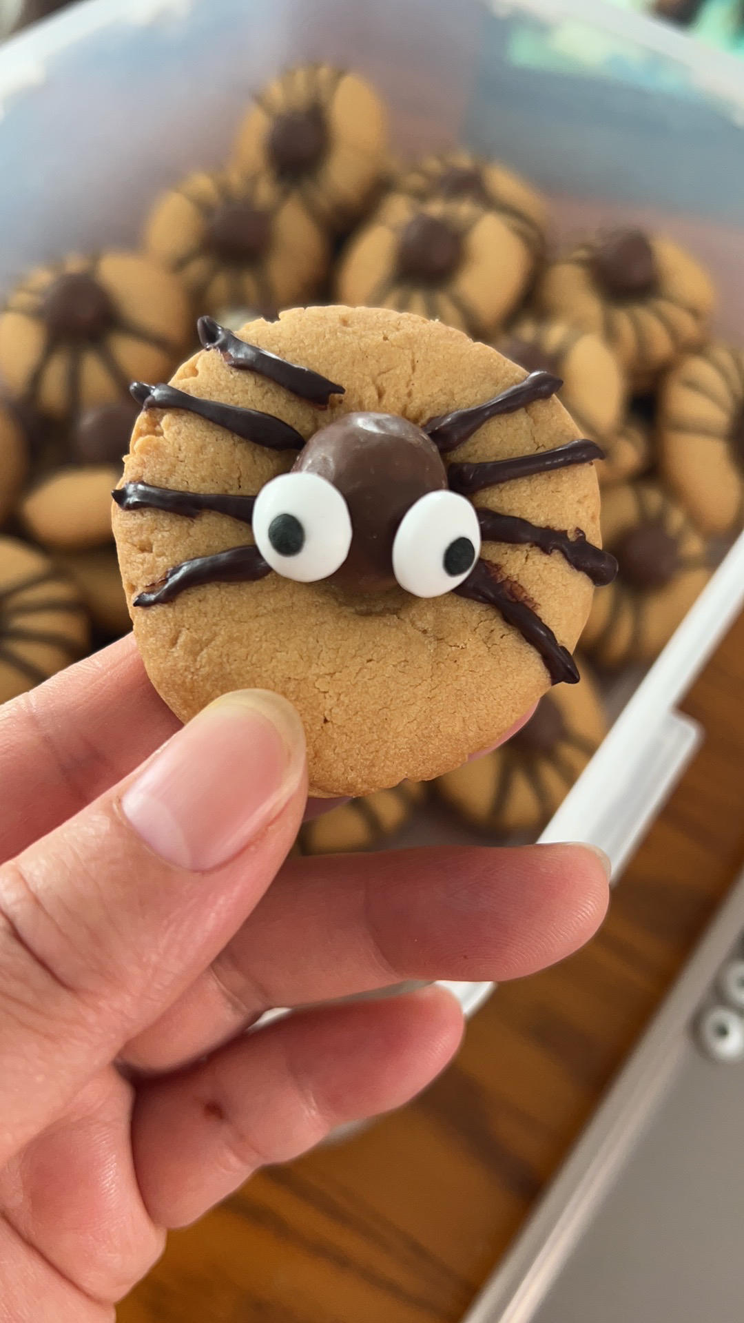 万圣节蜘蛛花生酱曲奇