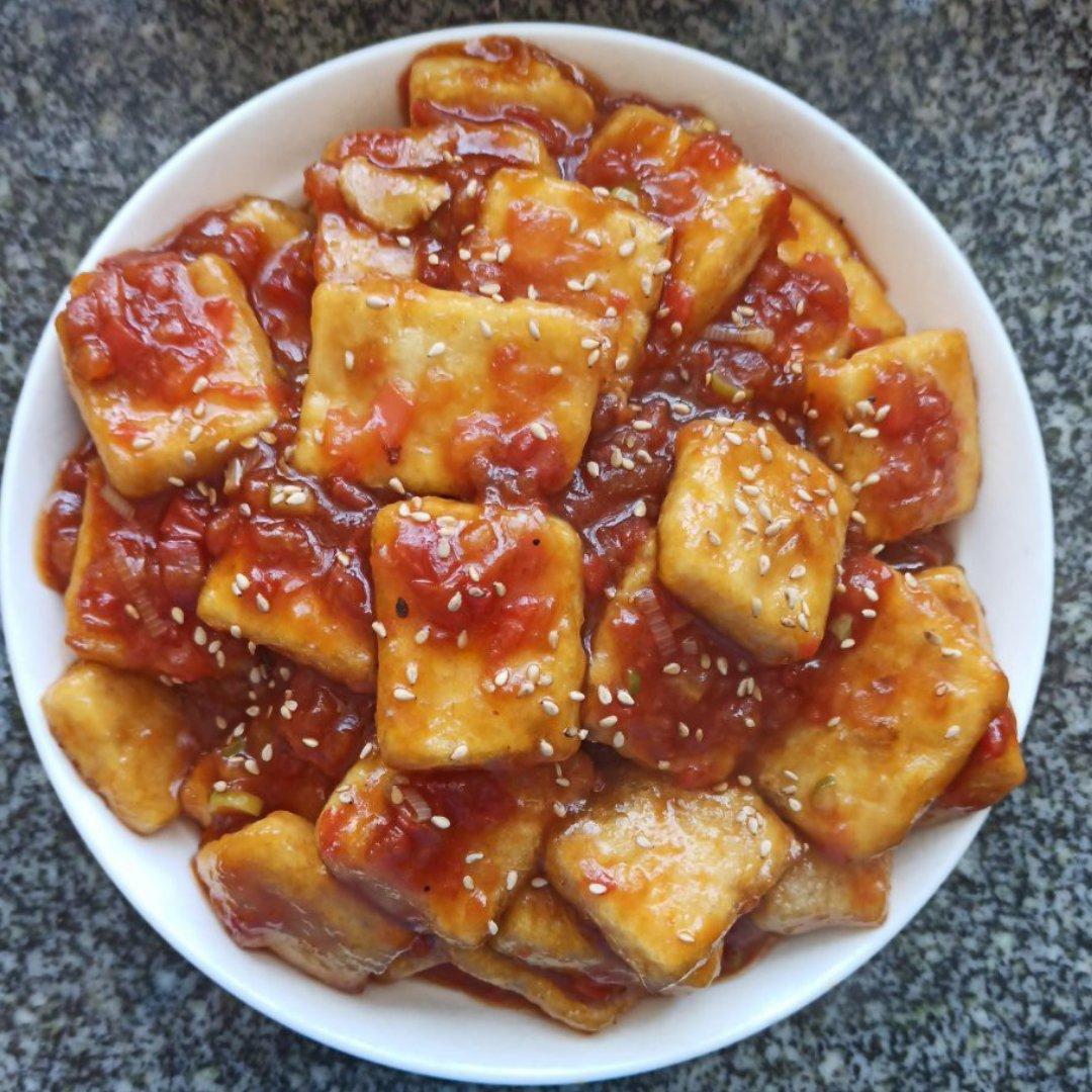 【糖醋脆皮豆腐+万能糖醋汁配方】