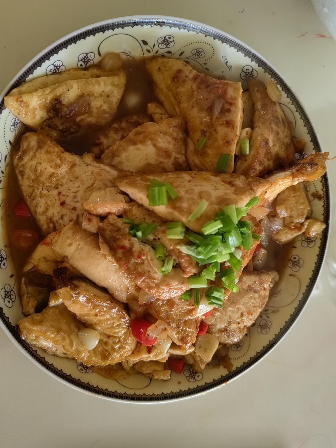 焖煎豆腐