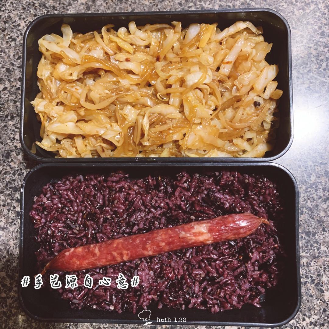 看似普通却超级下饭的圆白菜炒粉丝