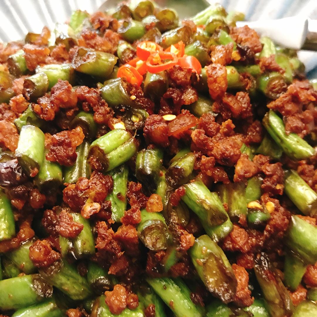 肉沫豆角下饭菜
