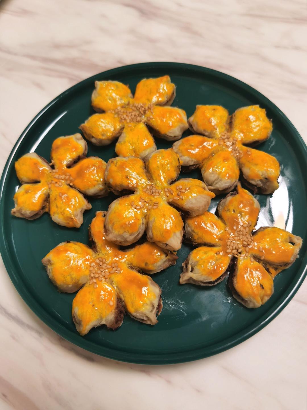 手抓饼新吃法🔥一看就会❗️❗️芋泥桃花酥🌸
