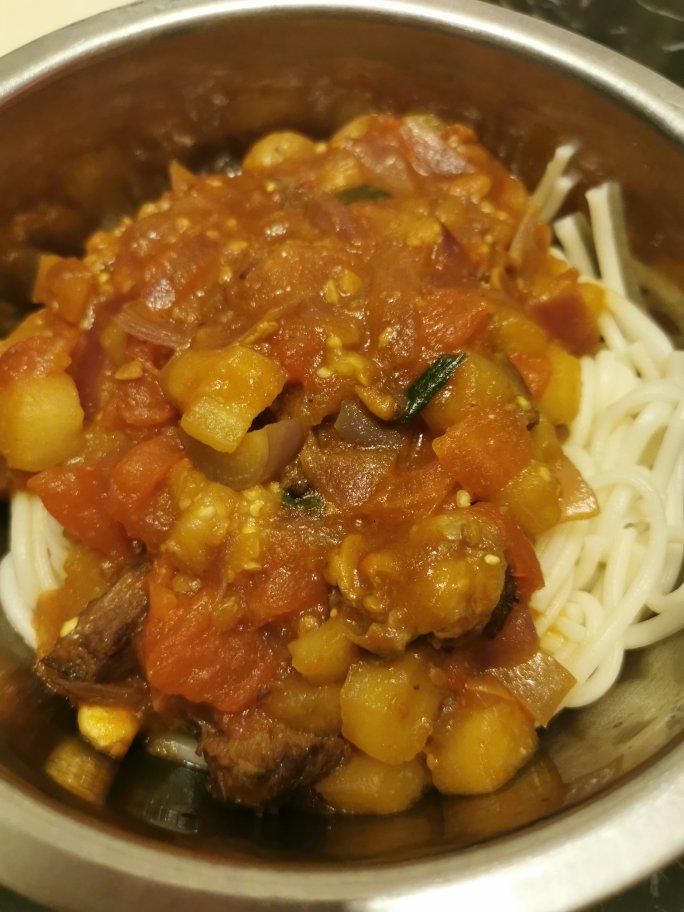 懒人美味 茄子打卤面