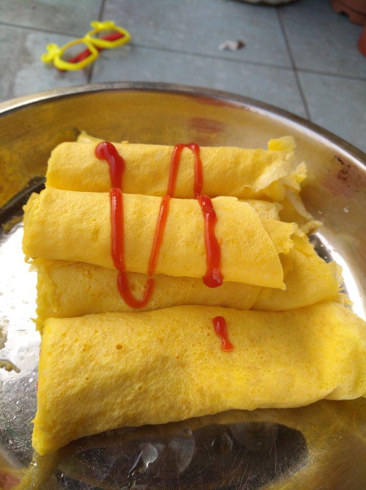 香肠肉松鸡蛋卷