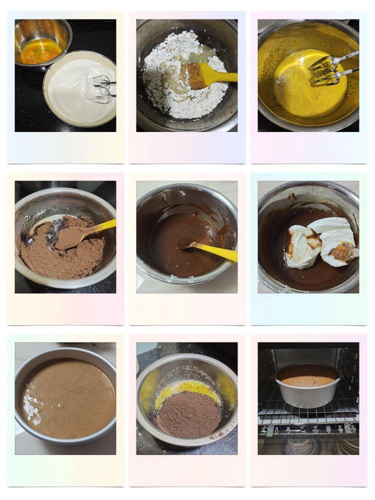 可可戚风(八寸巧克力戚风)