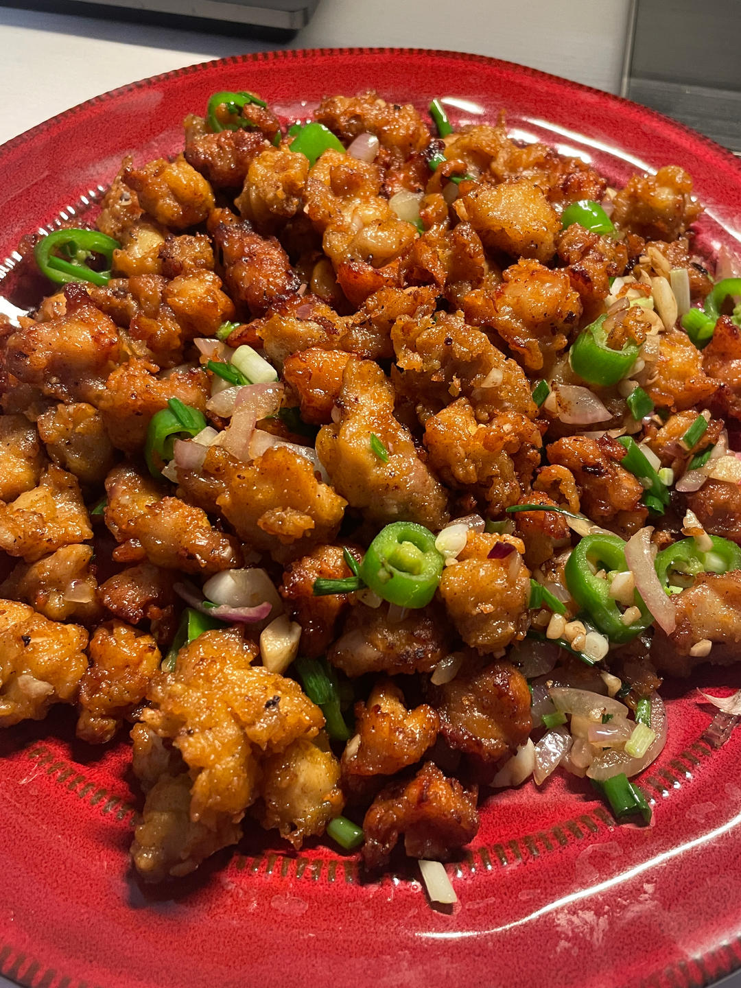 孜然爆炒掌中宝(鸡脆骨)