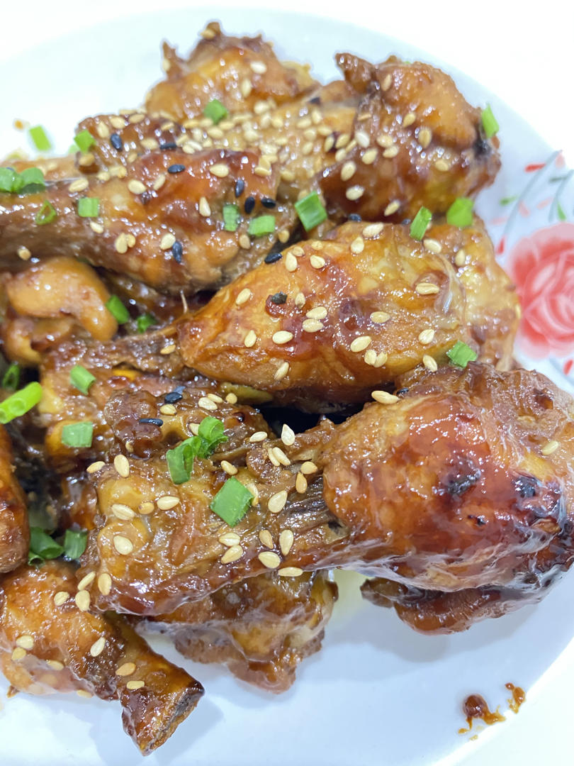 日式蜜汁照烧鸡翅根（好吃到吮指～）