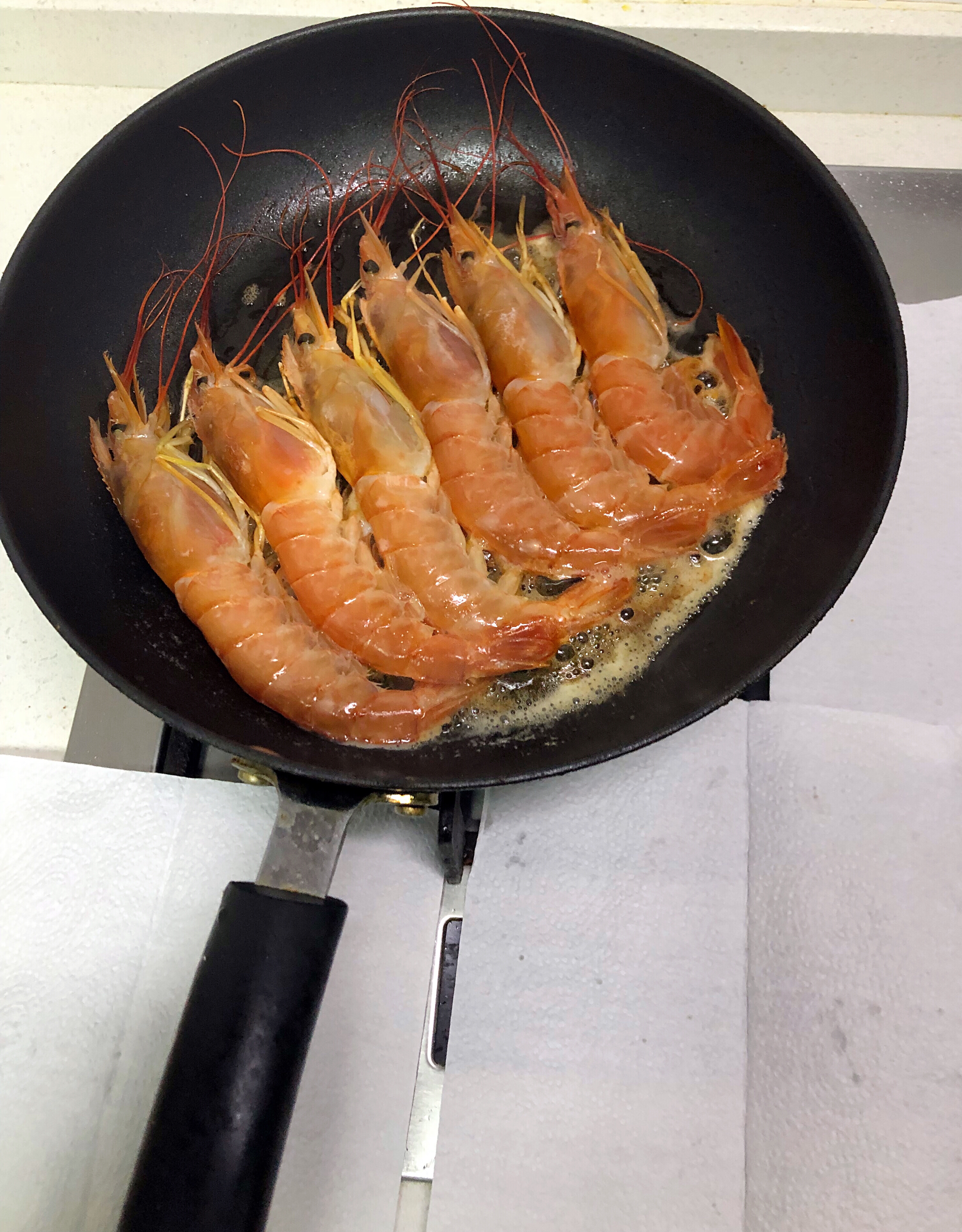 香煎阿根廷红虾的做法 步骤2