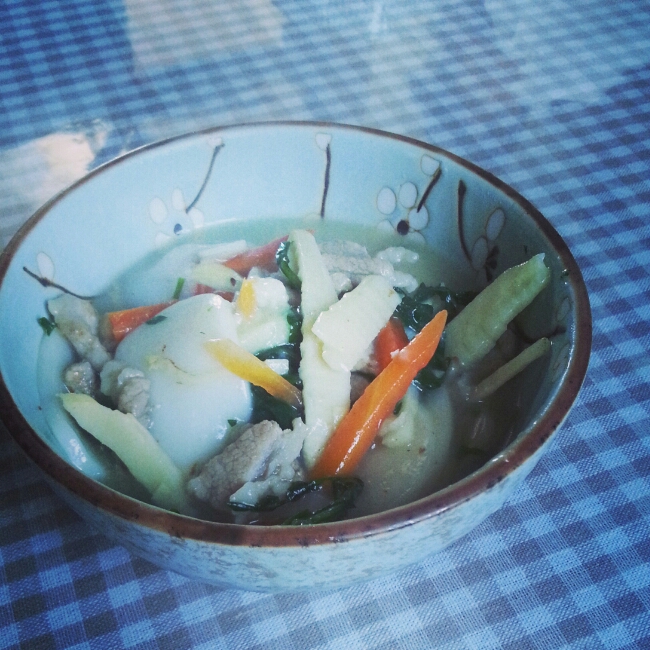 荠菜炒年糕