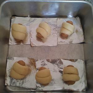 汤种迷你香肠面包（面包机）的做法 步骤3