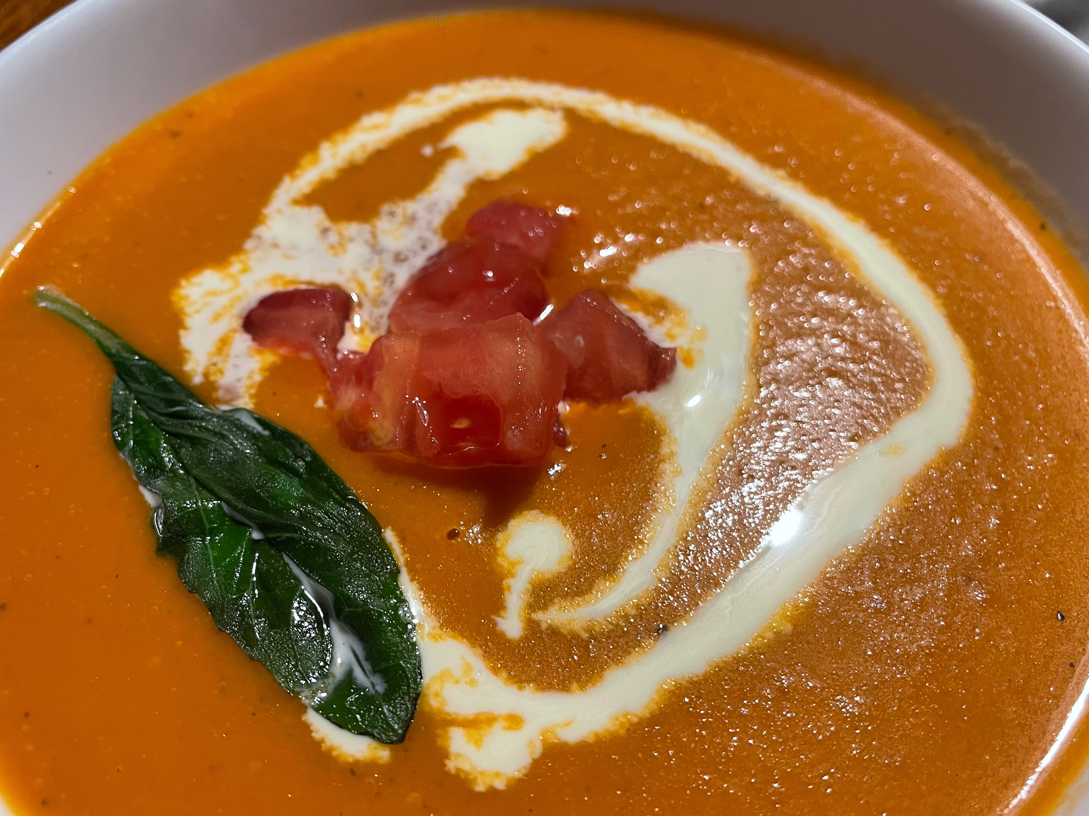 番茄罗勒奶油汤的做法