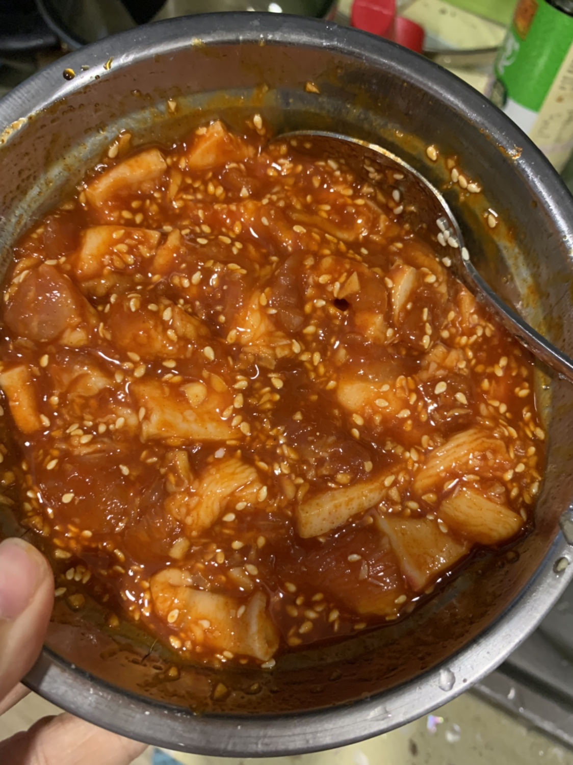韩式烤肉，辣酱五花肉，减肥人群甚入，辣烤五花肉的做法 步骤4